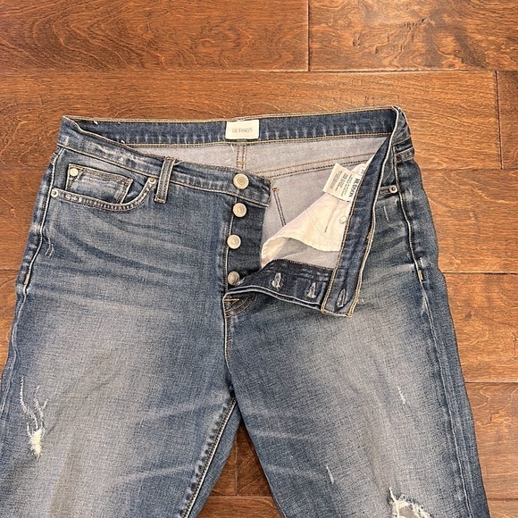 Hudson Riley Cropped Straight Relaxed Jeans Size 30 - Picture 5 of 7